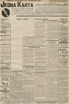 Jedna Karta : pierwszy w Polsce dziennik Narodowo-Socjalistyczny. 1933, nr 43 (drugie wydanie po konfiskacie)