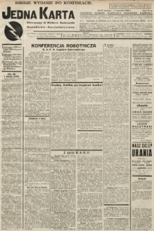 Jedna Karta : pierwszy w Polsce dziennik Narodowo-Socjalistyczny. 1933, nr 48 (drugie wydanie po konfiskacie)