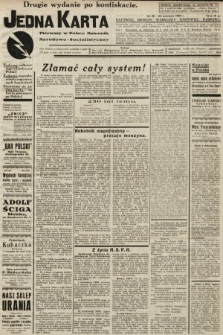 Jedna Karta : pierwszy w Polsce dziennik Narodowo-Socjalistyczny. 1933, nr 51 (drugie wydanie po konfiskacie)