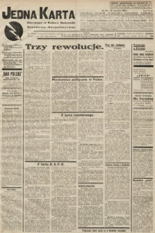 Jedna Karta : pierwszy w Polsce dziennik Narodowo-Socjalistyczny. 1933, nr 52