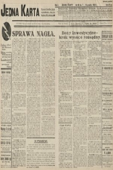 Jedna Karta : pierwsze w Polsce pismo Narodowo-Socjalistyczne : organ Rady Naczelnej N.S.P.R. Sosnowiec. 1933, nr 60