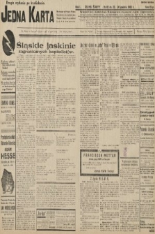 Jedna Karta : pierwsze w Polsce pismo Narodowo-Socjalistyczne : organ Rady Naczelnej N.S.P.R. Sosnowiec. 1933, nr 62 (drugie wydanie po konfiskacie)