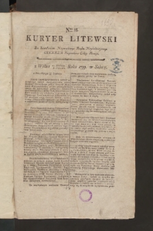 Kuryer Litewski. 1799, nr 28