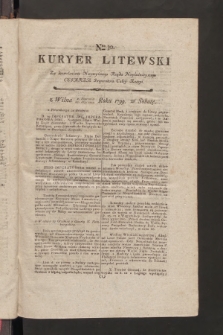 Kuryer Litewski. 1799, nr 30