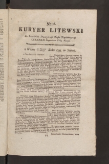 Kuryer Litewski. 1799, nr 36