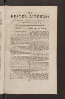 Kuryer Litewski. 1799, nr 37