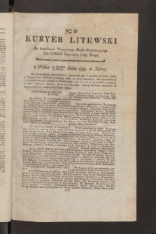 Kuryer Litewski. 1799, nr 38