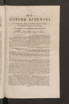 Kuryer Litewski. 1799, nr 52