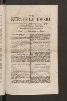 Kuryer Litewski. 1799, nr 58