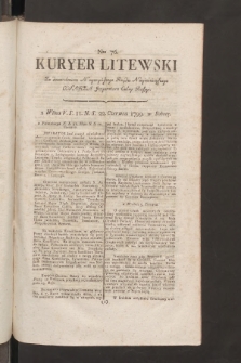Kuryer Litewski. 1799, nr 76