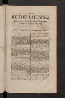 Kuryer Litewski. 1799, nr 96