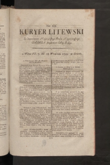 Kuryer Litewski. 1799, nr 101