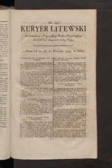 Kuryer Litewski. 1799, nr 102