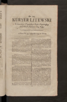 Kuryer Litewski. 1799, nr 123