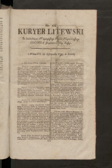 Kuryer Litewski. 1799, nr 124