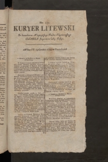 Kuryer Litewski. 1799, nr 130