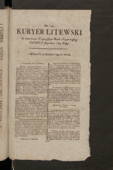 Kuryer Litewski. 1799, nr 131
