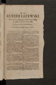 Kuryer Litewski. 1799, nr 134