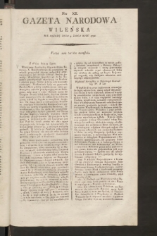 Gazeta Narodowa Wileńska : za rozkazem Najwyższej Rady. 1794, nr 20
