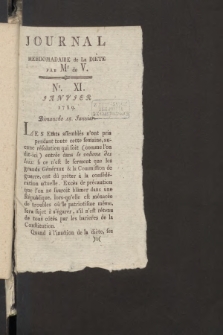 Journal Hebdomadaire de la Diette de Varsovie. 1789, nr 11