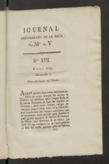 Journal Hebdomadaire de la Diette de Varsovie. 1789, nr 17