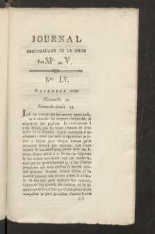 Journal Hebdomadaire de la Diette de Varsovie. 1789, nr 55