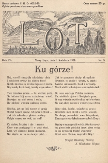 Lot : dwutygodnik młodzieży. 1930, nr 5