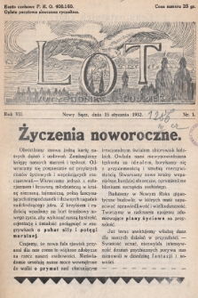 Lot : dwutygodnik młodzieży. 1932, nr 1