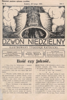 Dzwon Niedzielny : ilustrowany tygodnik katolicki. 1925, nr 8