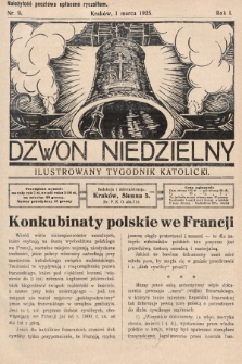 Dzwon Niedzielny : ilustrowany tygodnik katolicki. 1925, nr 9
