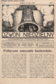 Dzwon Niedzielny : ilustrowany tygodnik katolicki. 1925, nr 11