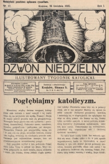 Dzwon Niedzielny : ilustrowany tygodnik katolicki. 1925, nr 17