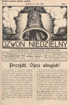 Dzwon Niedzielny : ilustrowany tygodnik katolicki. 1925, nr 22