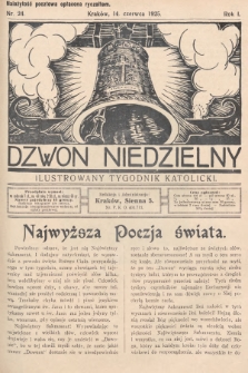 Dzwon Niedzielny : ilustrowany tygodnik katolicki. 1925, nr 24