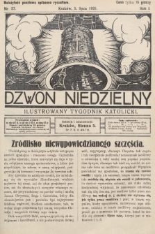 Dzwon Niedzielny : ilustrowany tygodnik katolicki. 1925, nr 27