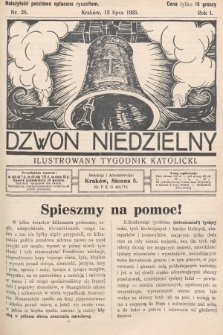 Dzwon Niedzielny : ilustrowany tygodnik katolicki. 1925, nr 28