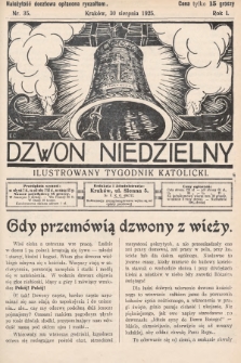 Dzwon Niedzielny : ilustrowany tygodnik katolicki. 1925, nr 35