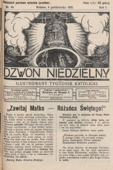 Dzwon Niedzielny : ilustrowany tygodnik katolicki. 1925, nr 40