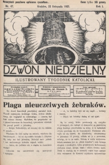 Dzwon Niedzielny : ilustrowany tygodnik katolicki. 1925, nr 47