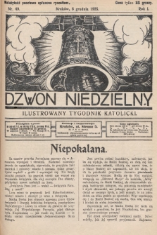 Dzwon Niedzielny : ilustrowany tygodnik katolicki. 1925, nr 49