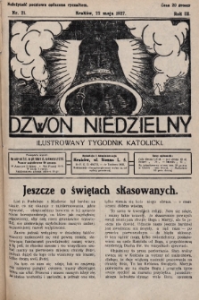 Dzwon Niedzielny : ilustrowany tygodnik katolicki. 1927, nr 21
