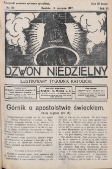 Dzwon Niedzielny : ilustrowany tygodnik katolicki. 1927, nr 25