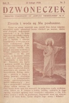 Dzwoneczek : dodatek tygodniowy do „Dzwonu Niedzielnego". 1930, nr 8