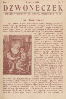 Dzwoneczek : dodatek tygodniowy do „Dzwonu Niedzielnego". 1930, nr 10