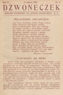 Dzwoneczek : dodatek tygodniowy do „Dzwonu Niedzielnego". 1930, nr 11