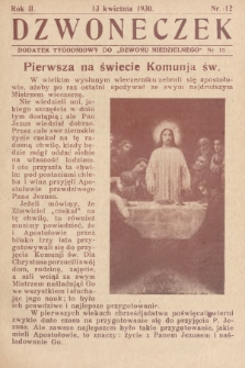 Dzwoneczek : dodatek tygodniowy do „Dzwonu Niedzielnego". 1930, nr 15