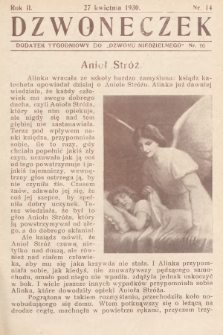 Dzwoneczek : dodatek tygodniowy do „Dzwonu Niedzielnego". 1930, nr [16]