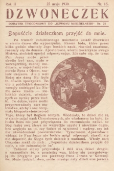 Dzwoneczek : dodatek tygodniowy do „Dzwonu Niedzielnego". 1930, nr 21