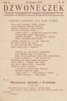 Dzwoneczek : dodatek tygodniowy do „Dzwonu Niedzielnego". 1930, nr 32