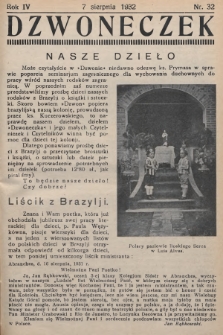 Dzwoneczek. 1932, nr 32